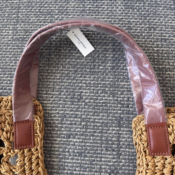 Banana Republic Brown Paper Straw Woven Open Tote Bag – NWT - Picture 4 of 10